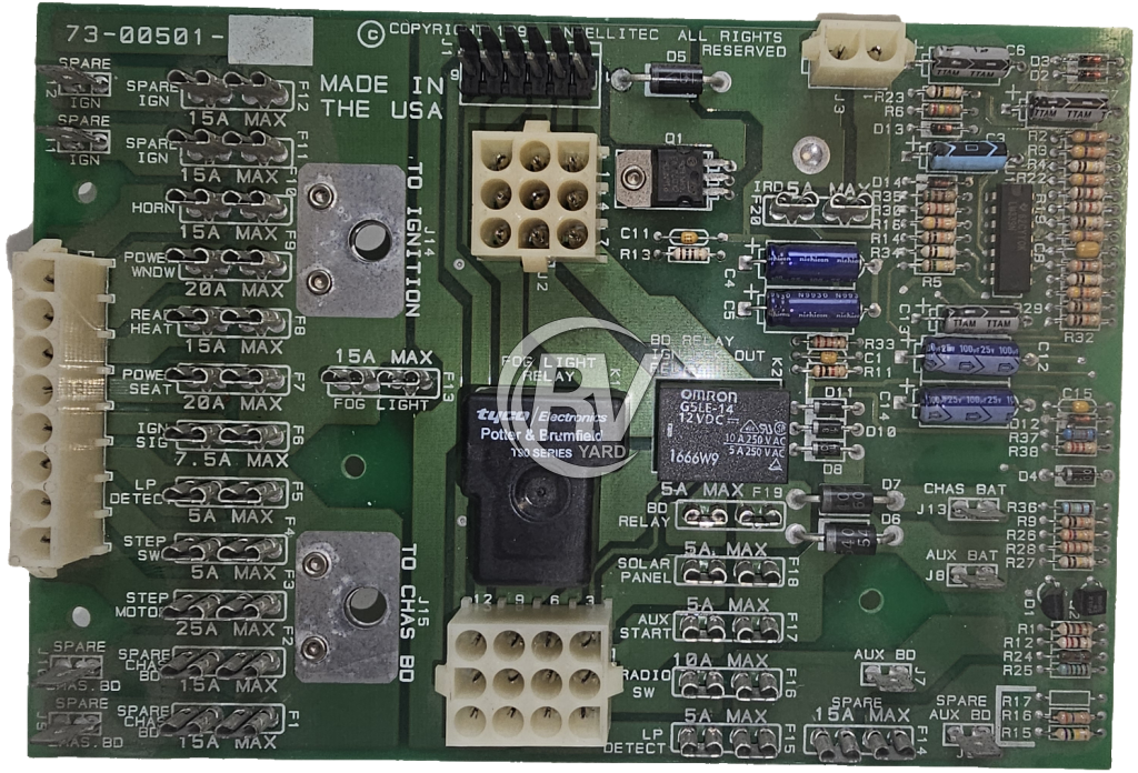 Used Intellitec 73-00501 Battery Control Center Board