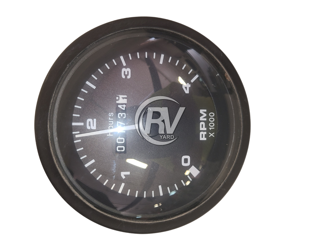 Black Generator Rpm Gauge Part #Na Rv Gauge